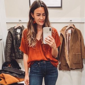 Madewell Rhyme Top in Rust